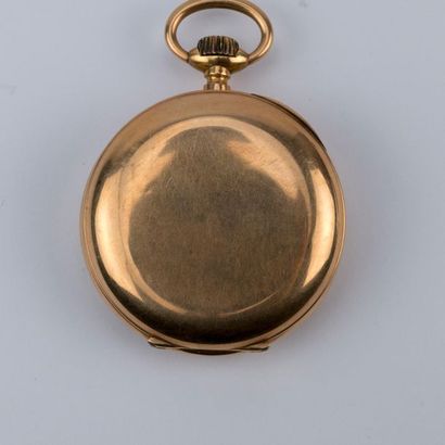 Montre de gousset en or jaune, trotteuse...