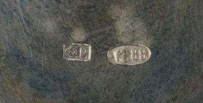 Kovsh en argent et émail cloisonné. Fedor...