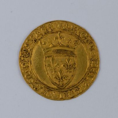 CHARLES VI Écu d'or à la couronne (1385)
A/...