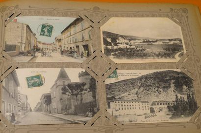 CPA/CPSM/CPM	3 Albums	 + 1 Boite. Régionalisme,...