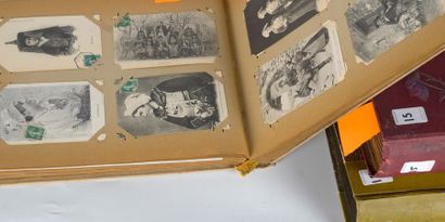 CPA/CPSM/CPM	3 Albums	 + 1 Boite. Régionalisme,...
