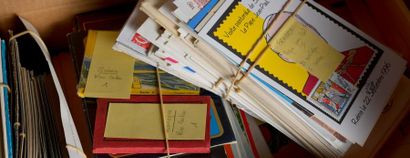 CPA/CPSM/CPM	3 Albums	 + 1 Boite. Régionalisme,...