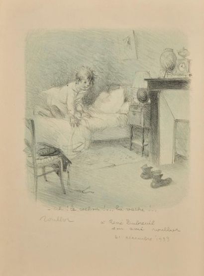 Francisque POULBOT (1879-1946). Lithographie,...