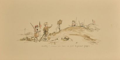 Francisque POULBOT (1879-1946). Lot de six...