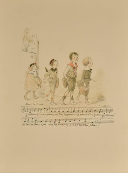 Francisque POULBOT (1879-1946). Lot de six...