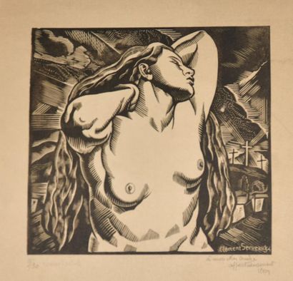 CLEMENT-SERVEAU (1886-1972). Lot de trois...
