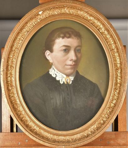 Ecole Française du XIXème siècle. Portrait...