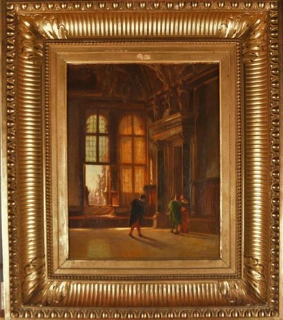 Ecole du XIXème siècle - LUCAS. Personnages...