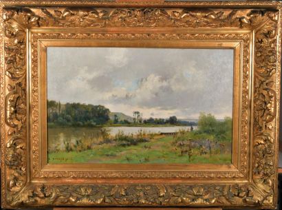 Pierre Emmanuel DAMOYE (1847-1916). Pêcheur...