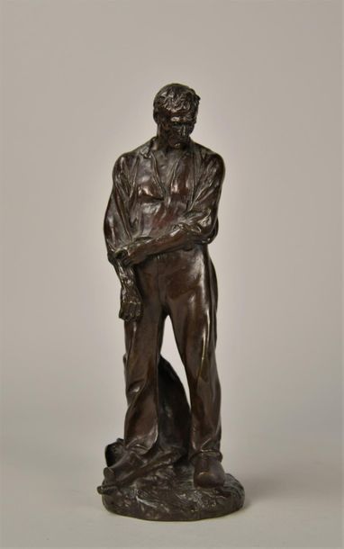 Aimé-Jules DALOU (1838-1902). Le paysan....