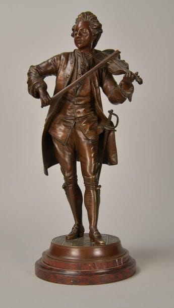 Emile BRUCHON (actif 1880-1910). Mozart enfant...