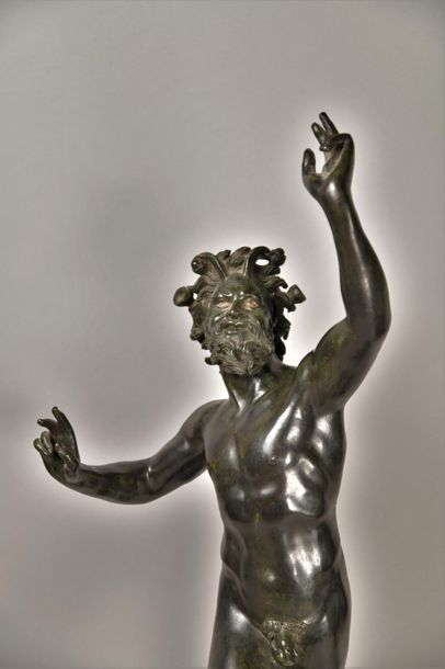 Faune de Pompéi. Grande épreuve en bronze...