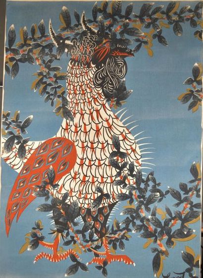 Jean LURCAT (1892-1966). Coq. Impression...