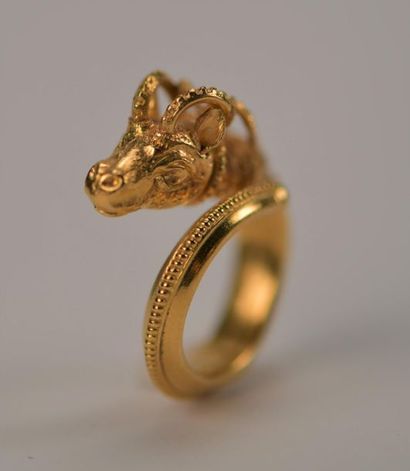 Bague Bélier de la maison Grec ZOLOTAS, datant...