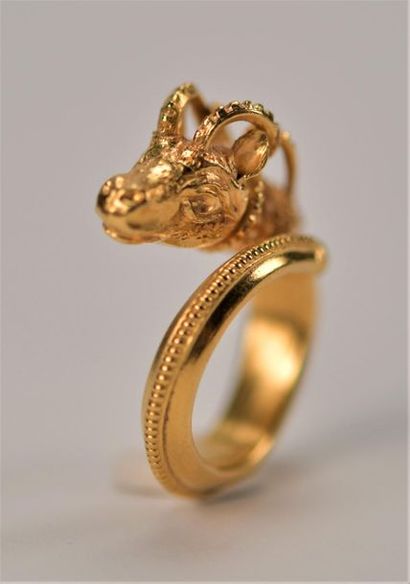 Bague Bélier de la maison Grec ZOLOTAS, datant...