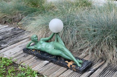 Pierre LE FAGUAYS (1892-1962)  dit FAYRAL. 
Lampe...