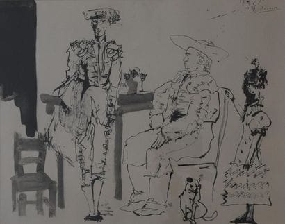 Pablo PICASSO (1881-1973), (d'après).
Torero...