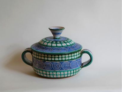 Robert PICAULT (1919-2000). Pot couvert à...