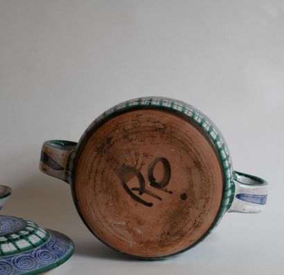 Robert PICAULT (1919-2000). Pot couvert à...