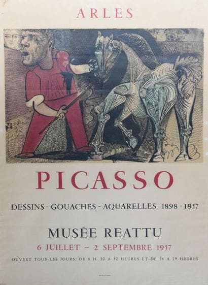 Affiche Picasso 
Exposition au musée Reattu,...