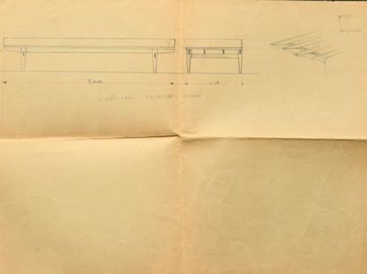 Emiel VERANNEMAN (1924-2004). 
Banquette...