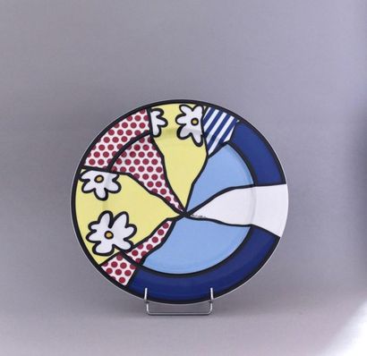 Roy LICHTENSTEIN (1923-1997); 
Water Lilies.
Plat...