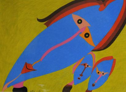 André MATHIAU (1933-2013).
Visages de femme...