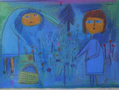 André MATHIAU (1933-2013).
La cueillette...