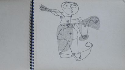 André MATHIAU (1933-2013).
Carnet de dessins,...