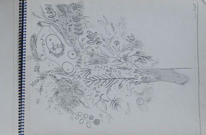 André MATHIAU (1933-2013).
Carnet de dessins,...