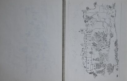 André MATHIAU (1933-2013).
Carnet de dessins...