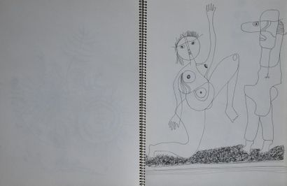 André MATHIAU (1933-2013).
Carnet de dessins...