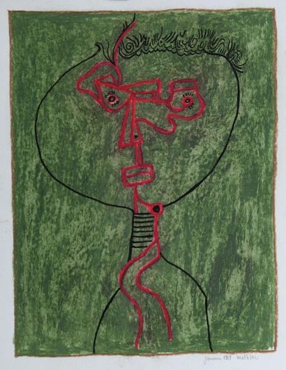 André MATHIAU (1933-2013). 
 Set of 4 drawings...