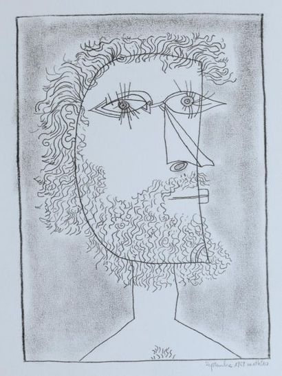 André MATHIAU (1933-2013). 
 Set of 5 drawings...