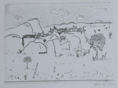 André MATHIAU (1933-2013). 
 Set of 5 drawings...