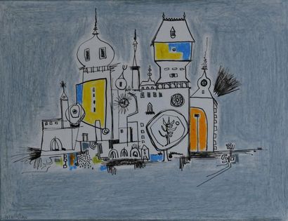 André MATHIAU (1933-2013). 
 Set of two drawings...
