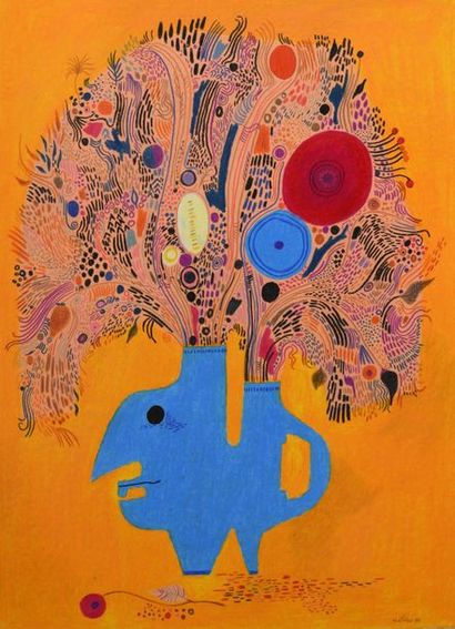 André MATHIAU (1933-2013). 
 The bouquet...