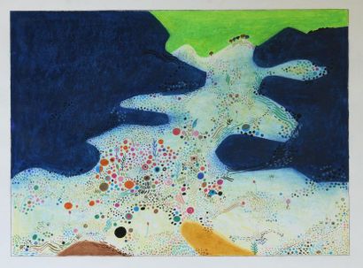 André MATHIAU (1933-2013). 
 Dreamlike landscape....