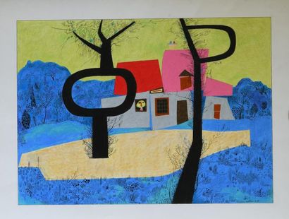 André MATHIAU (1933-2013). 
 At the window....