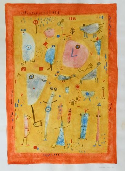 André MATHIAU (1933-2013). 
 Composition...