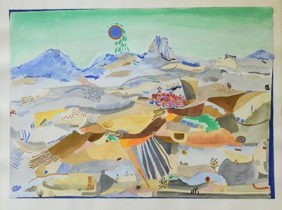 André MATHIAU (1933-2013). 
 Landscape. September...