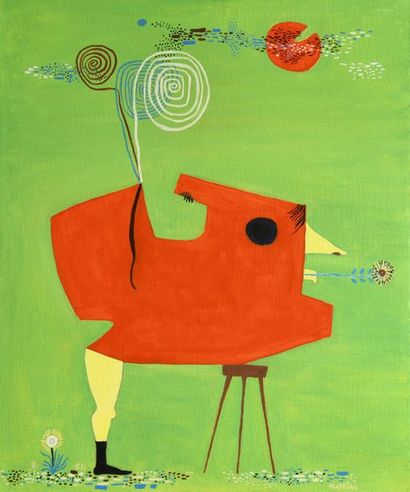 André MATHIAU (1933-2013). 
 Hybrid figure...