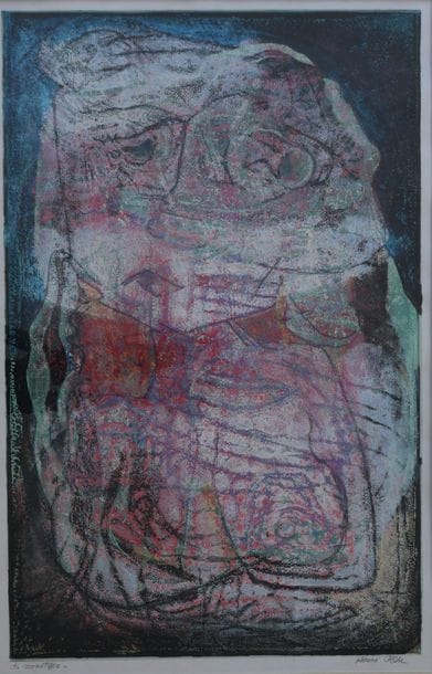 Henri REN (né en 1930). 
Composition abstraite....