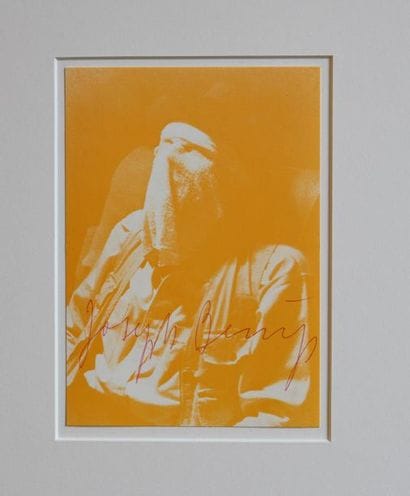 Joseph BEUYS (1921-1986).
Performance. 
Carte...