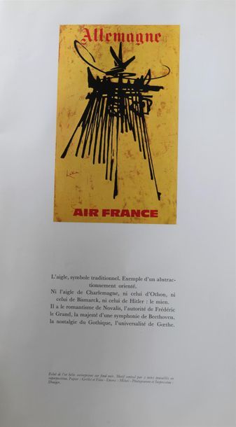 Based on Georges Mathieu (1921-2012). 
 Poster...
