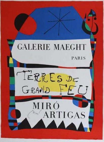 Joan MIRO (1893-1983).
Galerie Maeght Paris,...