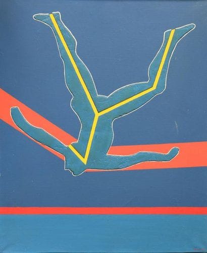 DELPRAT (XXth). 
 Figure. 1972.
Mixed media...