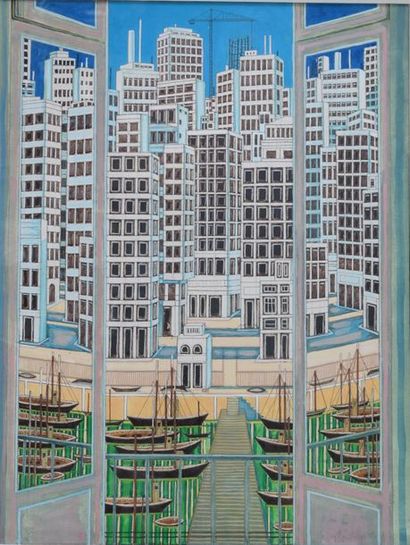 Pierre CHARBONNIER (1897-1978). 
 Port of...
