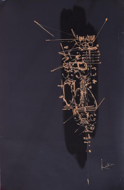Based on Georges Mathieu (1921-2012). 
 Poster...