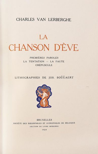 BOUUAERT (J.).
VAN LERBERGHE (Ch). LA CHANSON...